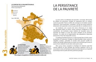 LE CONSTAT DE LA PAUVRETÉ RURALE
Taux de pauvreté par département
Données en pourcentage (%)
De 14 à 18
De 11 à 14
De 9 à ...