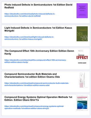 Compound Semiconductors 2001 1st Edition Y Arakawa (Editor) | PDF