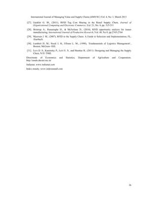 SUPPLY CHAIN MANAGEMENT OF RICE IN INDIA: A RICE PROCESSING COMPANY’S ...