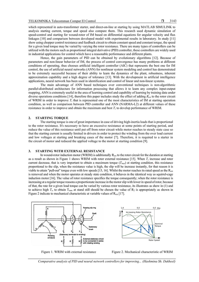 Comparative analysis of PID and neural network controllers for ...
