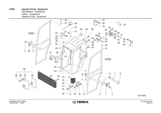 2.005 Operator’S Cab - Equipment
Fahrerkabine - Ausstattung
Cabine - Equipement
Operator’S Cab - Equipment
Illustrated Parts Catalog
TC0035 0557 - XXXX
09-January-2014
Page 40
 