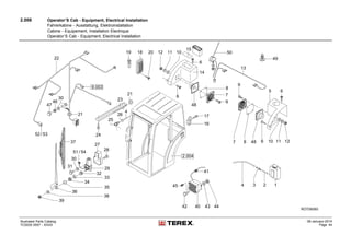 2.006 Operator’S Cab - Equipment, Electrical Installation
Fahrerkabine - Ausstattung, Elektroinstallation
Cabine - Equipement, Installation Electrique
Operator’S Cab - Equipment, Electrical Installation
Illustrated Parts Catalog
TC0035 0557 - XXXX
09-January-2014
Page 44
 