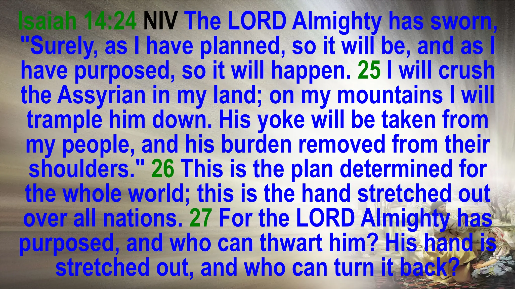 411 Plan is Wonderful and Wisdom is Magnificent 412 Your eyes will see ...