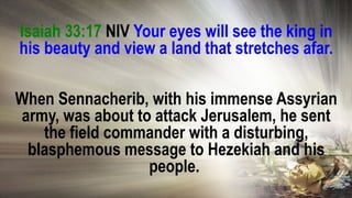 411 Plan is Wonderful and Wisdom is Magnificent 412 Your eyes will see ...