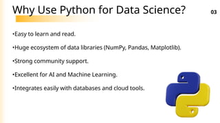 python programming language used in data science | PPTX
