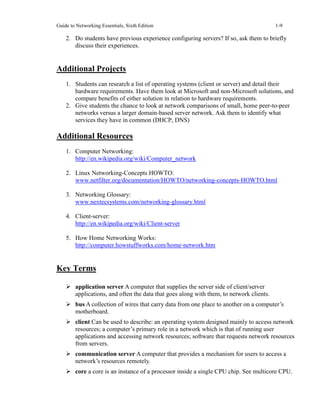 Comprehensive Solution Manual for Guide to Networking Essentials 6th ...