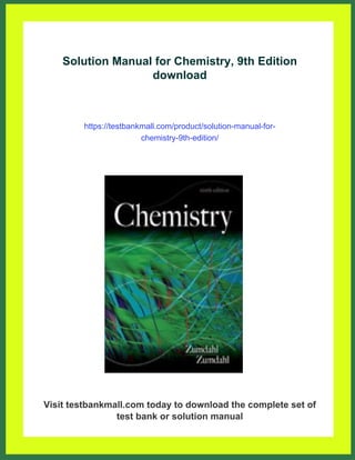 Solution Guide.pdf Examples Solution Manual for Chemistry, 9th Edition | PDF