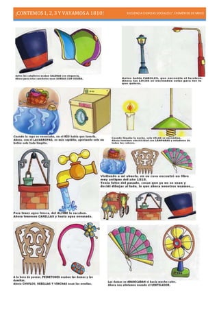 ¡CONTEMOS1, 2, 3 Y VAYAMOSA 1810! SECUENCIA CIENCIAS SOCIALES1°. EFEMÉRIDE DE MAYO
 