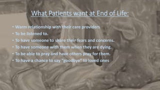 END OF LIFE SPIRITUAL CARE PROJECT | PPTX