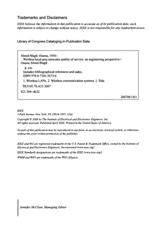 Wireless Local Area Networks Quality of Service An Engineering ...