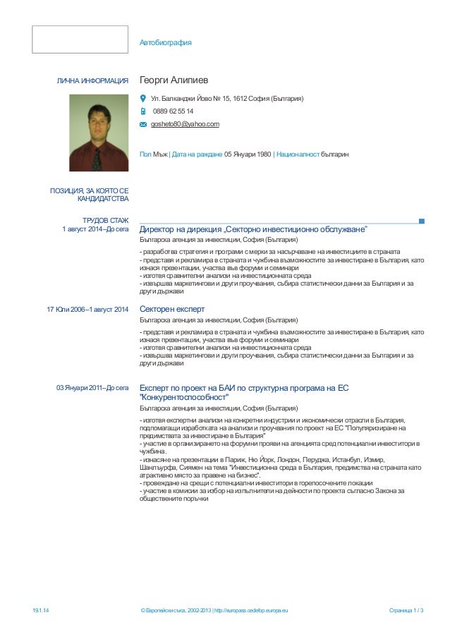 Curriculum vitae examples pdf image