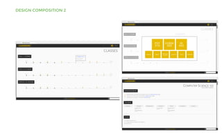DESIGN COMPOSITION 2
JohnCLASSROOM
© 2014 CLASSROOM
ID460 J. MORRIS
CSCI103 R. NAVAS
ID460 J. MORRIS
CLASSES
Week 1 Week 13
Week 1 Week 13
Week 1 Week 13
Assignment 6
Due Thursday
11/20/2014
CSCI103 R. NAVAS
CSCI103 R. NAVASDSGN397 B. SCHADE
PSY
210
CHEM
302
ID
460
INBOX TIMER VIRTUAL ASSIGN DOCS GRADESCLASS
JohnCLASSROOM
© 2014 CLASSROOM
COMPUTER SCIENCE 103
RICHARD NAVAS
ANNOUNCEMENTS
Project Three due date has changed! Check the Assignments page.!
Project Two not turned in! Check the Assignments page.!
Homework 5 turned in! Check the Grades page.
THIS WEEK
MONDAY TUESDAY WEDNESDAY THURSDAY FRIDAY SATURDAY SUNDAY
Lecture Day
2:00 PM
Lecture Day
2:00 PM
Assignment 6
DUE
Team Meeting
4:30 PM
Team Meeting
5:30 PM
ID460CSCI103TO DO
Finish Assignment 6
Contact group members for Project 3
Add To Do
JohnCLASSROOM
© 2014 CLASSROOM
ID460 J. MORRIS
CSCI103 R. NAVAS
ID460 J. MORRIS
CLASSES
Week 1 Week 13
Week 1 Week 13
Week 1 Week 13
Assignment 6
Due Thursday
11/20/2014
CSCI103 R. NAVAS
CSCI103 R. NAVASDSGN397 B. SCHADE
! ! !
! ! !
!! !
 