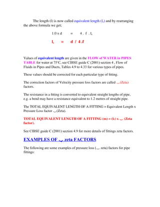 Pipe Rearranging Non-pressurised Cold Water Pipe Sizing EX | DOCX