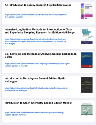 Introduction to Survey Sampling Second Edition Graham Kalton | PDF
