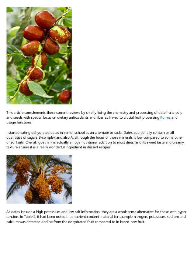 Calories in dates