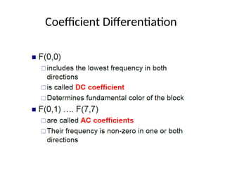 Coefficient Differentiation
 