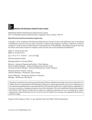 Comprehensive Guide to Basic Electrical and Instrumentation Engineering ...