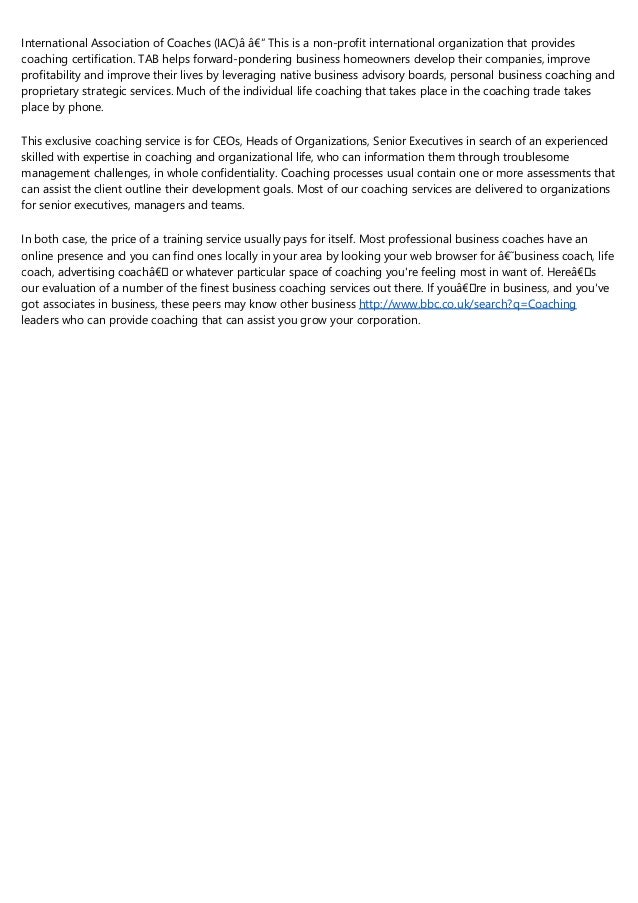 Sage Advice About trustedcoaching From a FiveYearOld