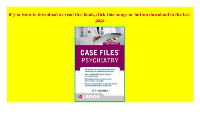 LANGE Case Files(Series) · OverDrive: ebooks, audiobooks, and videos for libraries and schools case files psychiatry 5th edition pdf free download