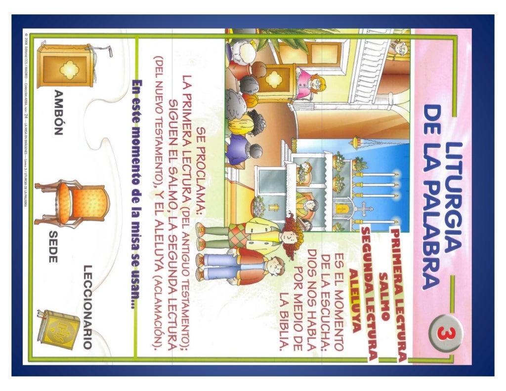 Partes de la Misa en dibujos