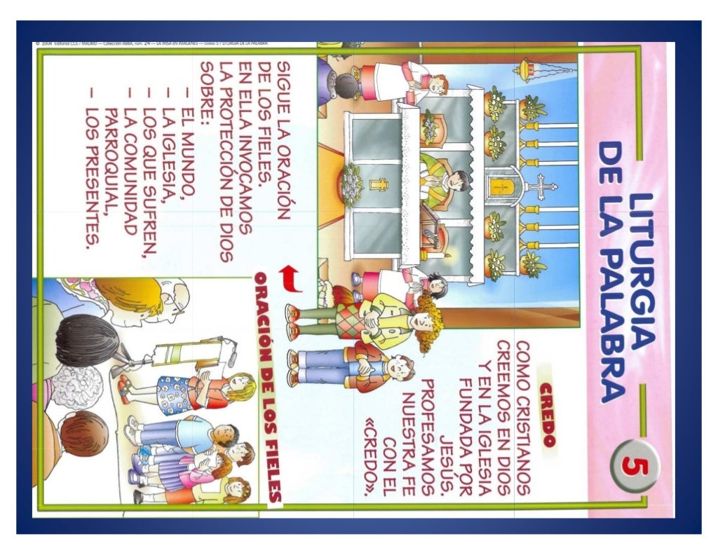 Partes de la Misa en dibujos