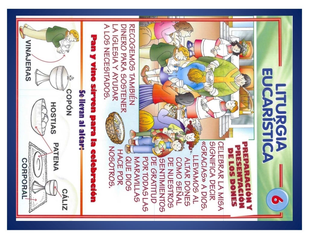 Partes de la Misa en dibujos