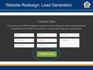 Website Redesign: Lead Generation
 