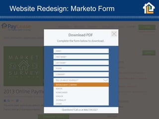 Website Redesign: Marketo Form
 
