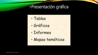 •Presentación gráfica
UNAP-IBC-David Urquiza
 