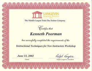Langevin - Instructional Techniques