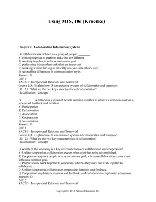 Comprehensive Guide to Collaboration and Information Systems Using MIS ...