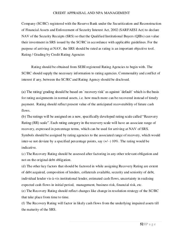 Sidbi Credit Appraisal And Rating Tool