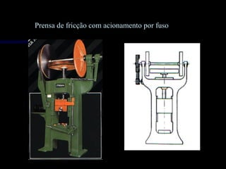 Prensa de fricção com acionamento por fuso
 