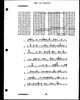 DVLTZSLJ
YLOFCKDC
RVOUDZNA
CLCKYNLL
KOLLQYDG
LMLGDVDL
GXBEDVTH
A:NICZCUU
ITBUIGEQ
KLUQSRNT
VADVKHCC
LCZZSUCJ
WJXWSOXA
IZOFZRKH
MWQUWRLM
REF ID:A64554
DVBMSUTH KGIITMEB SCLQDJNH
0 E B V ~Y~L~C~E-~J~M~R~P~R~K!"'"P~T-~N--=rP Q U D J V R
RROEIWCL OROCZEMP JPGUMVCO
GWOVTMPT DIRFTSDE LPQPKUUV
BIXWICEQ OROFUCIT KCBBMYIR
MTUPNI~IT TFBGTGBF RPYTKOUU
BXIVRKSL GGJBBFQB MGQUDGNI
SCXGDFUU IVNLKNKH LPIEMQUT
LVGUZLEB TVRPTGPB WQBVYCLJ
OUXTRVEJ CQMR'.CGPE CEVPZRXG
OUYXSUTH KGIITMEB SCUHMDOG
BMMRTGPE CEVKIHZY PPRPRRJM
RVI~LQDFI OUUQSRiiT WKXTRPBD
KCVKTPOP YXQZTVMP CRGHXEBF
ELBUJXQU BSXYDTM~P-~C!"'"R~liKMDOG
-·--- .·------- ·-- -- -
1. A li C D E F G H I J K L M li 0 P QR S T U V W X Y Z
-
- - =-• ---•·--·----=•=•--
2. A B C D E F G K I J K L M N 0 P Q R S T U V W X Y Z
• -
--- . -- ·-·- -- .. ---
3. A B C D E F G H I J K L M N 0 P QR S T U V W X Y Z
- .
== ···== ··- -·= ·-·=--=
4. A B C D E F G B I J K L M N 0 P Q R S T U VW X Y Z
. _..
5. A i c~ E F G H i 'j ~ L:i 0 p Qrreuv wi ~ r
-
6. AB~~ E; ~ii I j i L:; o=; Qrs= T~ ~ w- xyz:
=
·•--a-••-• •- -•-- ••- -
8. A B C D .E F G k I J K L M N 0 P Q R S ~ U V W X Y Z
321
 