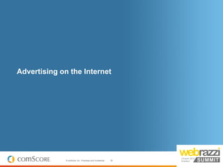 Advertising on the Internet




              © comScore, Inc. Proprietary and Confidential.   28
 