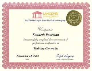 Langevin - Training Generalist