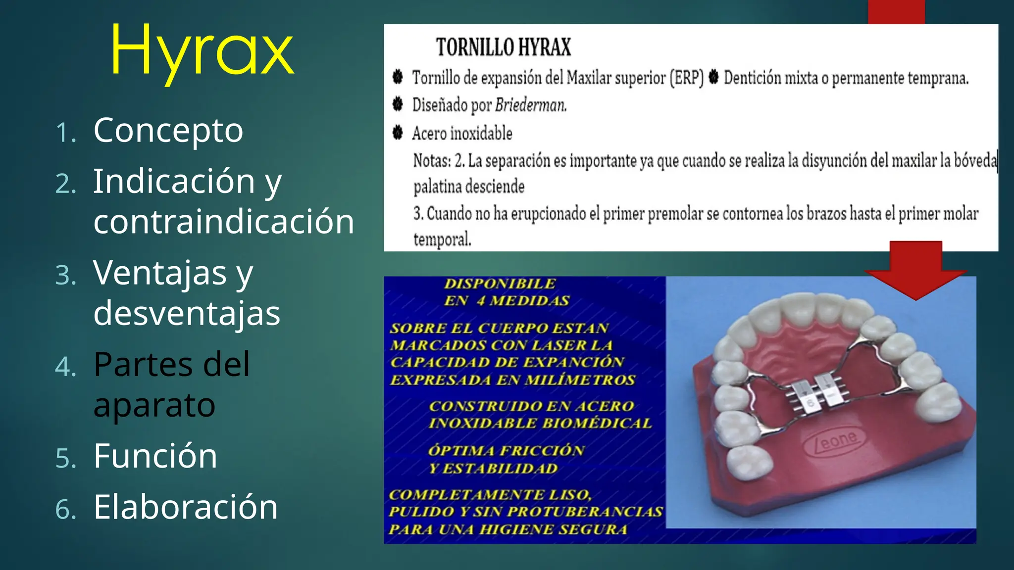 hyrax ortodoncia uso e indicaciones en px | PPTX