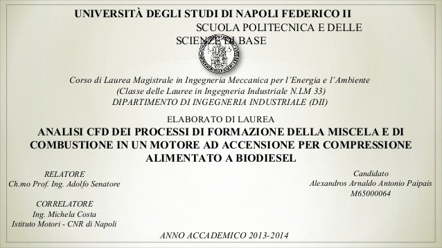 Corso Di Laurea Magistrale Ingegneria Meccanica