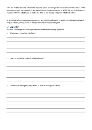 417_AI_Handbook_Class9.pdf for class 9 students | PDF