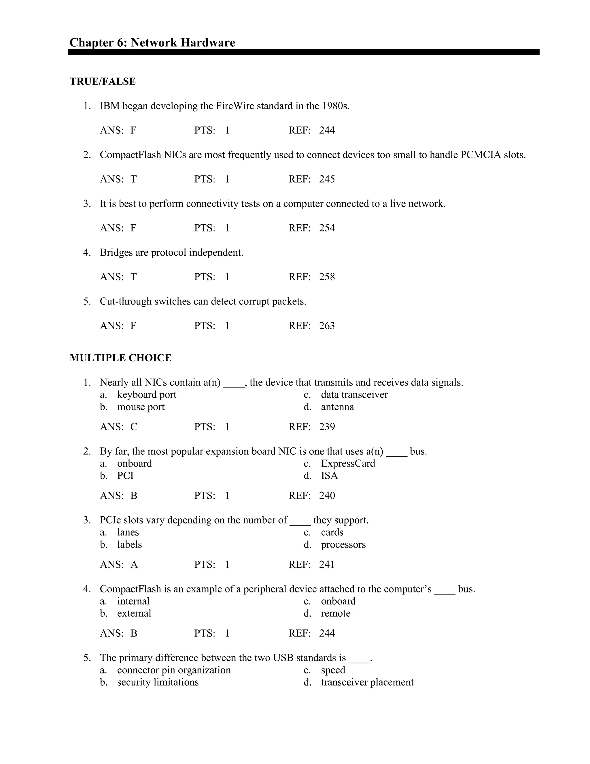 Network+ Guide to Networks 5th Edition Dean Test Bank | PDF