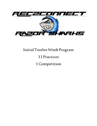 InitialTwelveWeekProgram
11 Practices
1 Competition
 