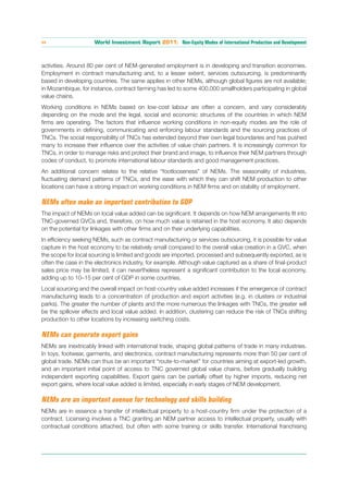 xx                   World Investment Report 2011: Non-Equity Modes of International Production and Development



activit...