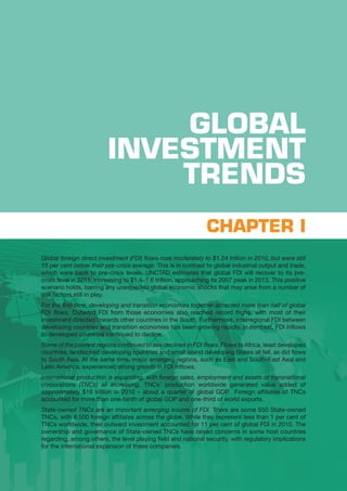 2                        World Investment Report 2011: Non-Equity Modes of International Production and Development




  ...