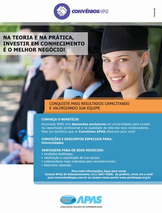 janeiro/fevereiro 2015 • Acontece APAS 21
 