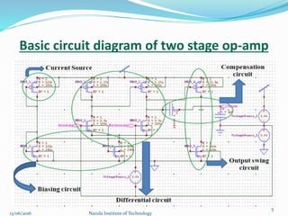 Basic circuit diagram of two stage op-amp
5
13/06/2016 Narula Institute of Technology
 