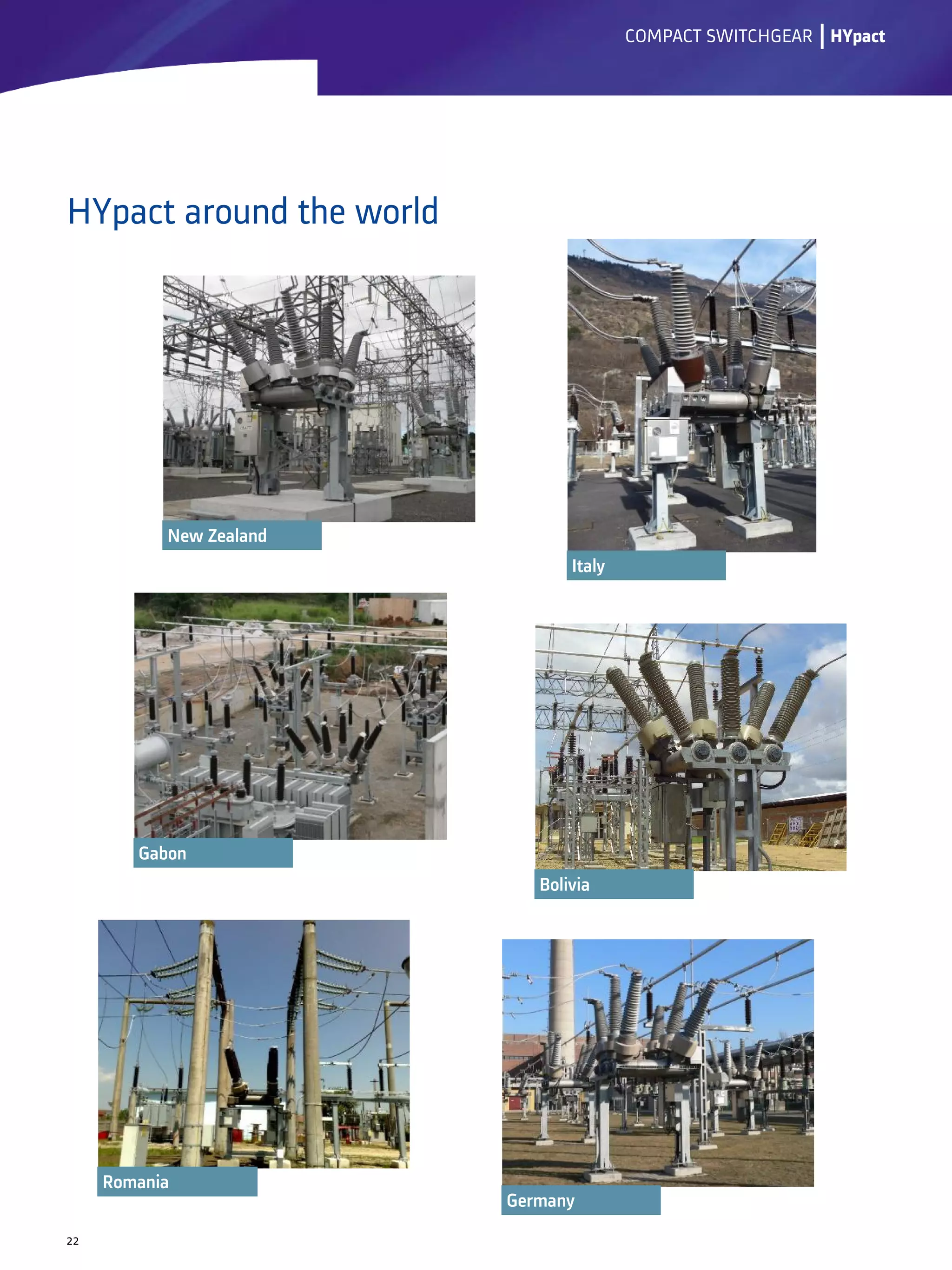 HYpact around the world
lCOMPACT SWITCHGEAR
22
HYpact
 
