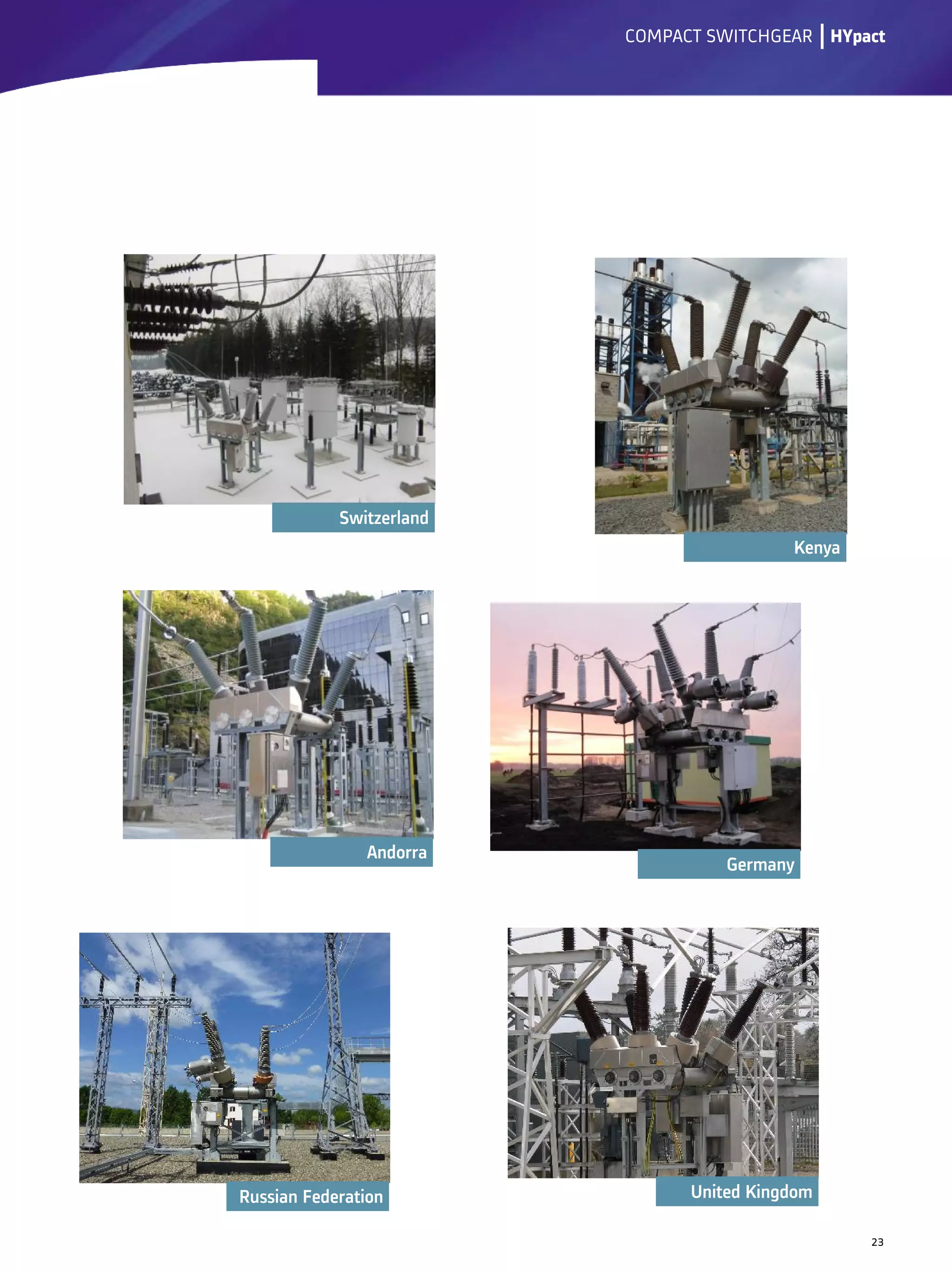 lCOMPACT SWITCHGEAR
23
HYpact
 