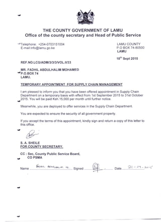 SCM Appointment Letter 2