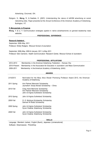 Ye Wang CV | DOCX
