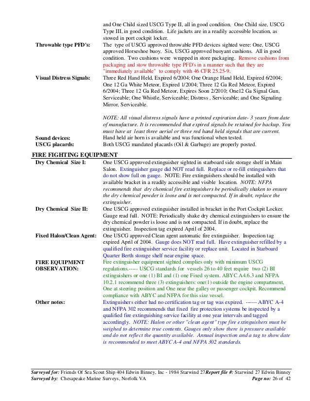 Starwind 27 Edwin Binney Final Marine Survey.PDF